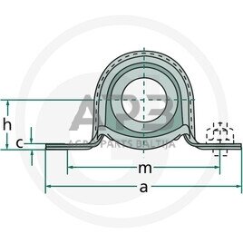 Universalus guolių korpusas PP 205 1 Universalus guolių korpusas PP 205 1