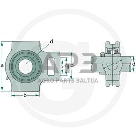 Universalus guolių mazgas korpusinis guolis UCT 204 1 Universalus guolių mazgas korpusinis guolis UCT 204 1