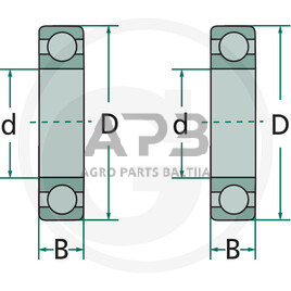 Universalus vienaeilis rutulinis guolis su giliais grioveliais 16012 1 Universalus vienaeilis rutulinis guolis su giliais grioveliais 16012 1