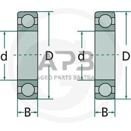 Universalus vienaeilis rutulinis guolis su giliais grioveliais 16016 1 Universalus vienaeilis rutulinis guolis su giliais grioveliais 16016 1