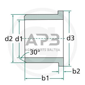 Universali įvorė flanšinė GFM-3539-26