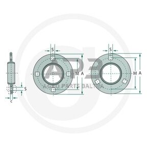 Universalus guolio korpusas FB 204