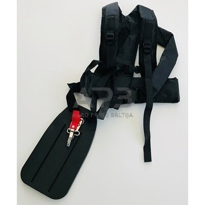 Universalus dvigubas diržas trimerio, krūmapjovės, žoliapjovės profesionalus Universalus dvigubas diržas trimerio, krūmapjovės, žoliapjovės profesionalus