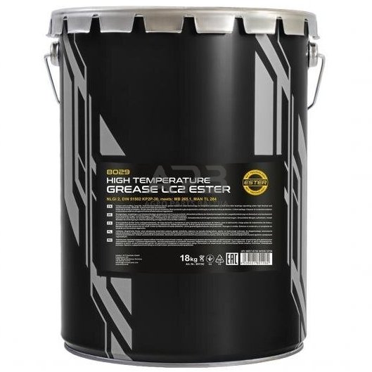 Universalus konsistencinis tepalas aukštoms temperatūroms 18kg MANNOL LC-2 Universalus konsistencinis tepalas aukštoms temperatūroms 18kg MANNOL LC-2