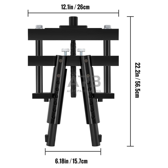 Universalus cilindro indėklo nuėmiklis 2 griebtuvų 7 Universalus cilindro indėklo nuėmiklis 2 griebtuvų 7