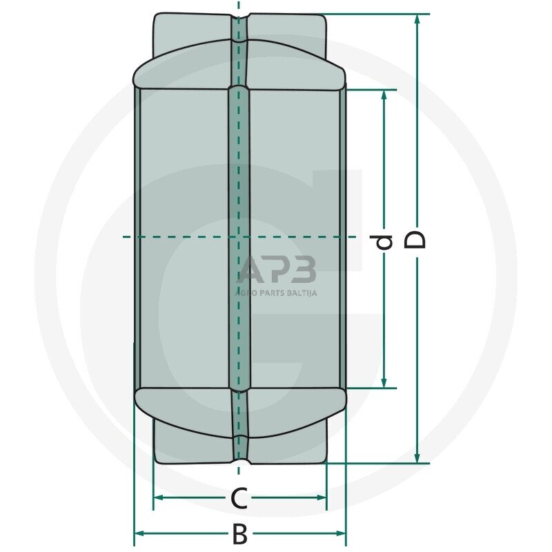 Universalus sferinis slydimo guolis GE 45 ES 2 Universalus sferinis slydimo guolis GE 45 ES 2