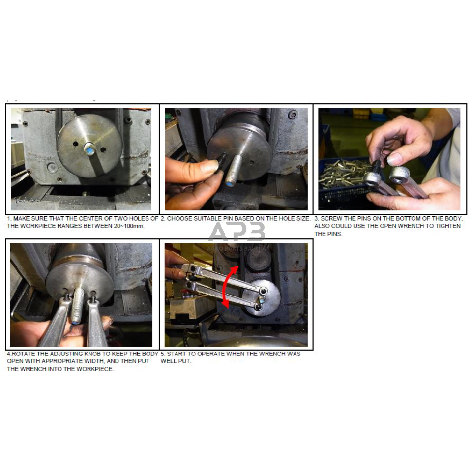 Universalus raktas su keičiamais kaisčiais Ø2.5-9mm, 20-100mm 1 Universalus raktas su keičiamais kaisčiais Ø2.5-9mm, 20-100mm 1