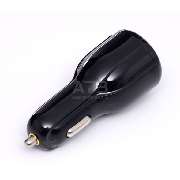 Įkroviklis automobilinis greito krovimo 12V/24V, USB/3.1A + USB/QC3.0 3