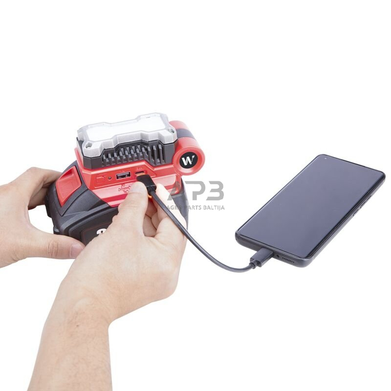 USB adapteris akumuliatoriui 20V LI-ION 4 USB adapteris akumuliatoriui 20V LI-ION 4