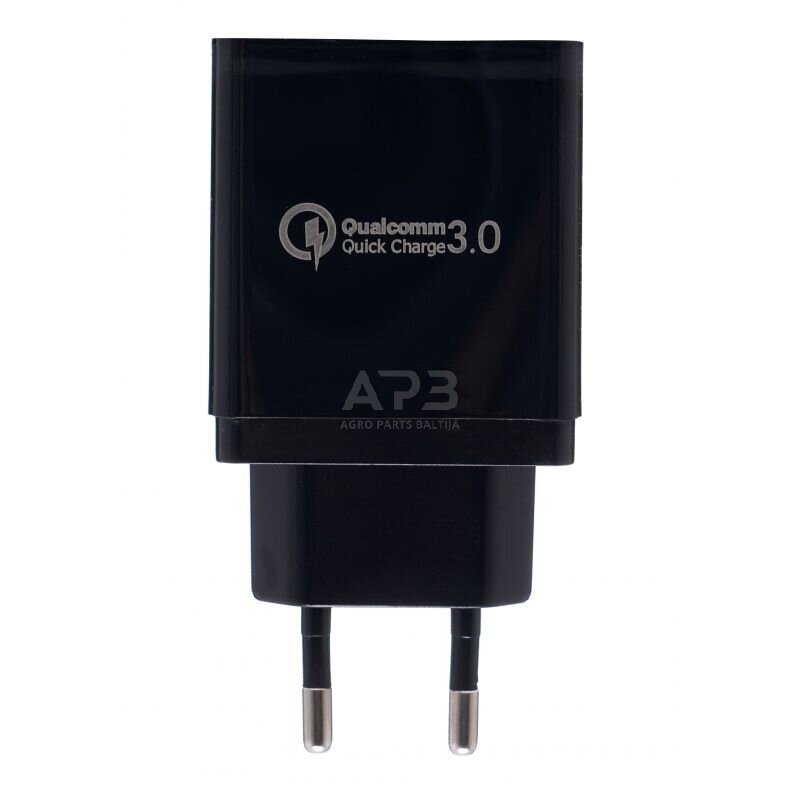 Įkroviklis 220V greito krovimo 2xUSB/2.1A +1USB/QC3.0 4