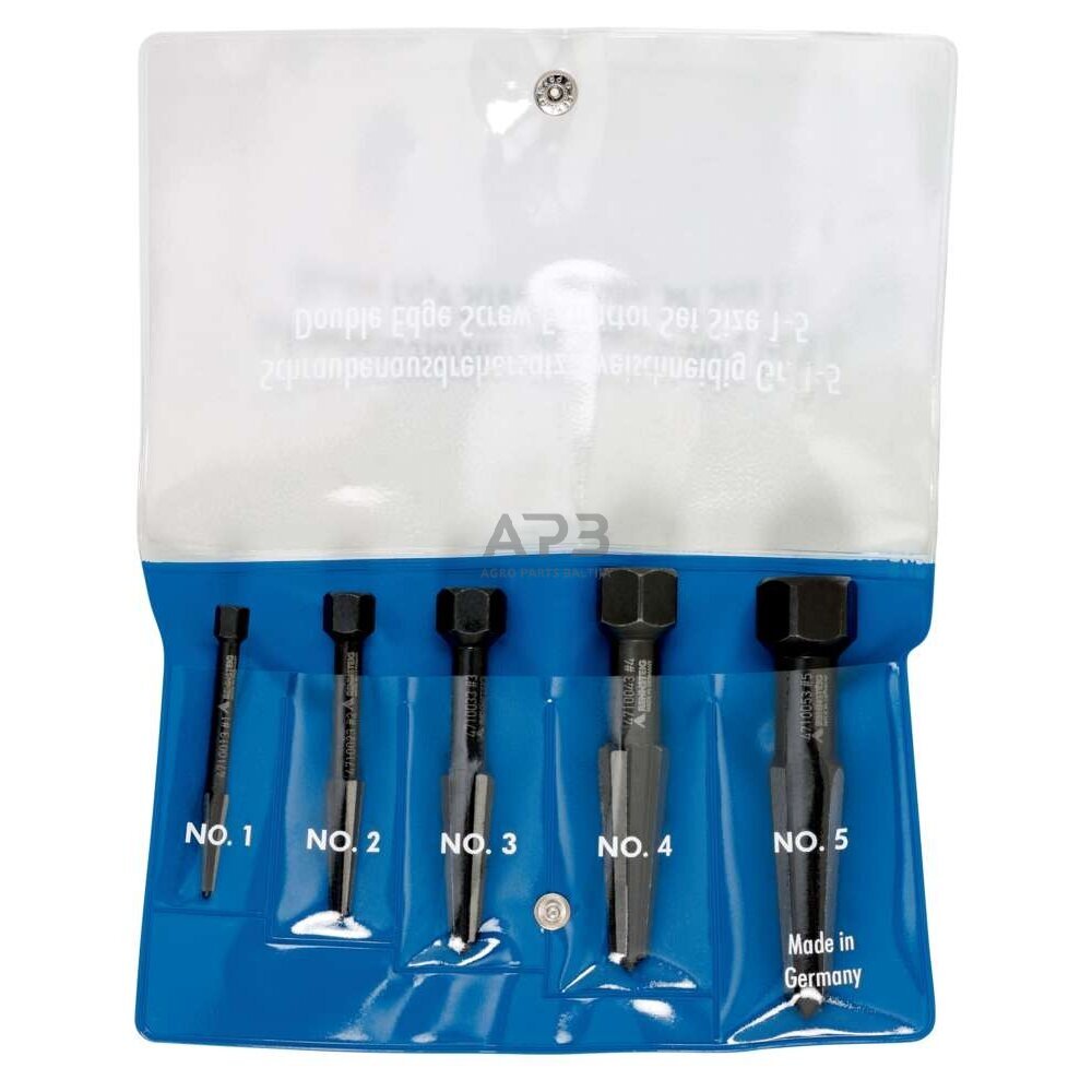 Užlūžusių varžtų išsukėjas 5vnt. RENNSTEIG 7