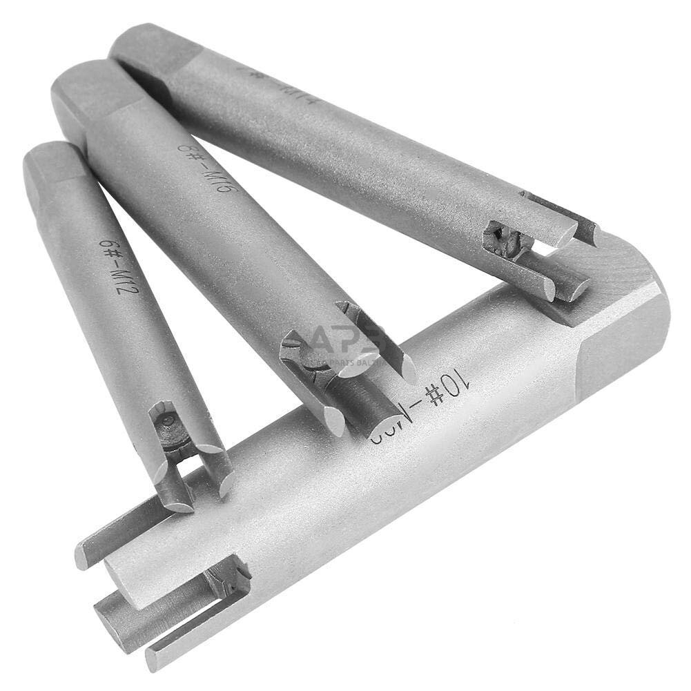 Užlūžusių sriegiklių išsukėjas M4-M24 10vnt. 7 Užlūžusių sriegiklių išsukėjas M4-M24 10vnt. 7