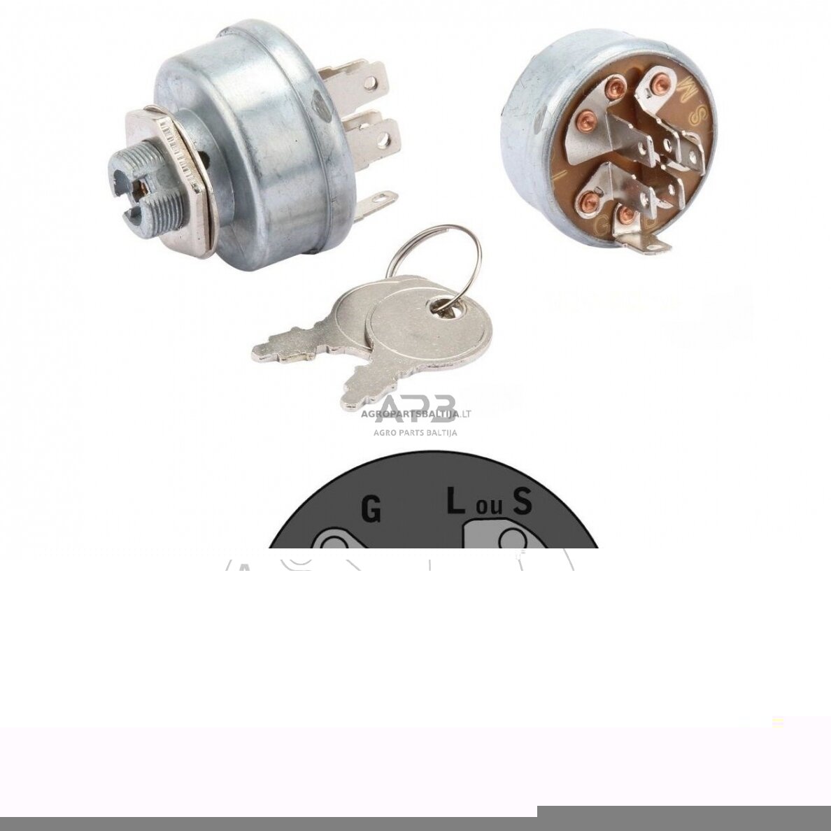 Užvedimo spynelė Simplicity 3 pozicijų 6 kontaktų 1679006, 1686734, 1686734SM Užvedimo spynelė Simplicity 3 pozicijų 6 kontaktų 1679006, 1686734, 1686734SM