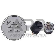 Užvedimo spynelė Stiga 3 pozicijų 7 kontaktų 1134-4093-01, 1134409301 Park 2WD Comfort, Park 2WD Comfort Royal   Park 2WD President Unlimited  Park 4WD Prestige, Park Amiance HST, Park Comfort Royal  Park Compact, Park Compact 2WD, Park Compact 4WD  Park
