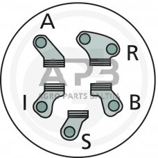 Uždegimo spynelė AYP 5 kontaktų 2683R