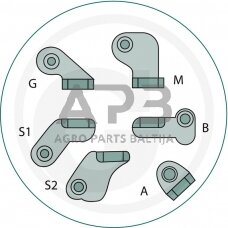 Uždegimo spynelė John Deere 6 kontaktų TCA22740, TCA15075, AM101561, F 910, F 930, 130, 165, 170, 175, 180, 185, F 912, F 815, F 925, RX 73, RX 75, RX 95, SX 75, SX 95