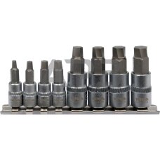 Užlūžusių varžtų išsukėjų rinkinys 8vnt. (stambus sriegis) 1/4", 3/8" HEX