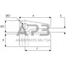 Užrakto kištukas 3x1 3/8x3/4 WS3106