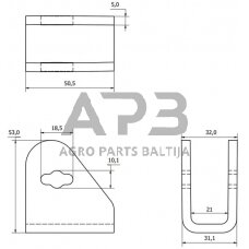 Užrakto laikiklis WS3104A