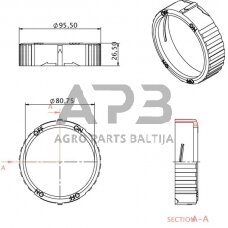 Užrakto žiedas Kramp 87840170KR
