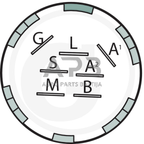 Uždegimo spynelė Stiga 7 kontaktų 1134-4093-01, 1134409301