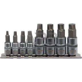 Užlūžusių varžtų išsukėjų rinkinys 8vnt. (stambus sriegis) 1/4", 3/8" HEX