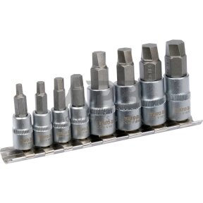 Užlūžusių varžtų išsukėjų rinkinys 8vnt. (stambus sriegis) 1/4", 3/8" HEX