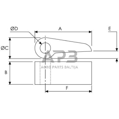 Užrakto kištukas 3x1 3/8x3/4 WS3106