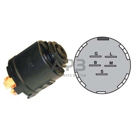 Uždegimo spynelė AL-KO 3 pozicijų 5 kontaktų 327355, 327355MA, 525315, 1713845, 1718306 Uždegimo spynelė AL-KO 3 pozicijų 5 kontaktų 327355, 327355MA, 525315, 1713845, 1718306