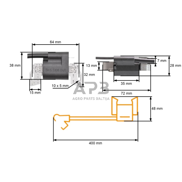Uždegimo ritė Briggs & Stratton varikliams nuo 10AG iki 19AG. 592841, 799650, 795315 2 Uždegimo ritė Briggs & Stratton varikliams nuo 10AG iki 19AG. 592841, 799650, 795315 2