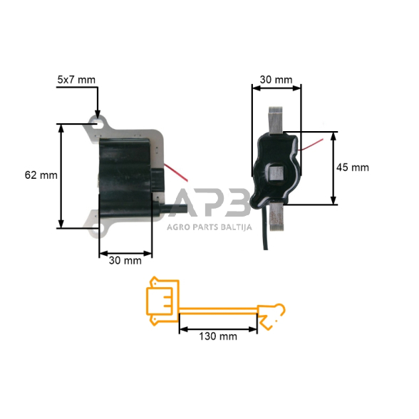 Uždegimo ritė kinietiškiems trimeriams 43cc 52cc 2