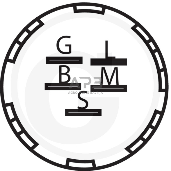 Uždegimo spynelė Murray 5 kontaktų 327355MA, 327355 1 Uždegimo spynelė Murray 5 kontaktų 327355MA, 327355 1