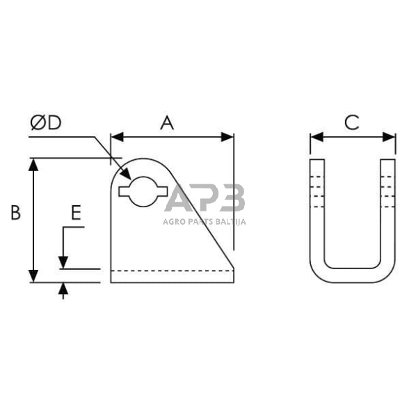 Užrakto laikiklis WS3104A 2 Užrakto laikiklis WS3104A 2