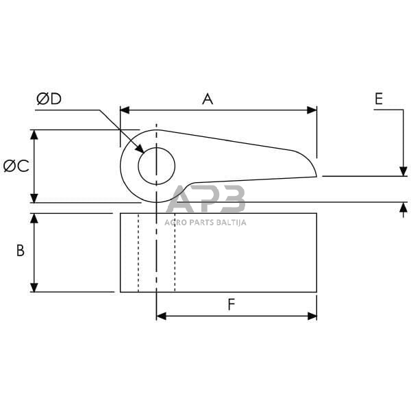 Užrakto kištukas 3x1 3/8x3/4 WS3106 1