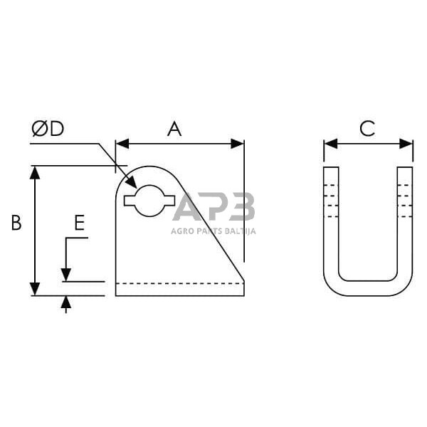 Užrakto laikiklis WS3104A 2 Užrakto laikiklis WS3104A 2
