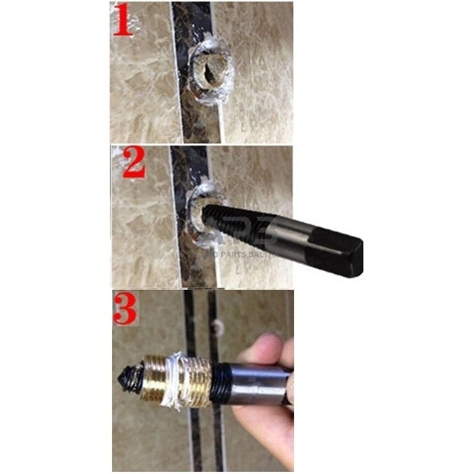 Užlūžusių varžtų išsukėjų rinkinys 8vnt. 3