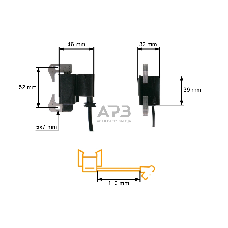 Uždegimo ritė kinietiškiems trimeriams NAC WLBC580E, BP540 2