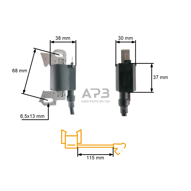 Uždegimo ritė NAC NGP T675 2 Uždegimo ritė NAC NGP T675 2