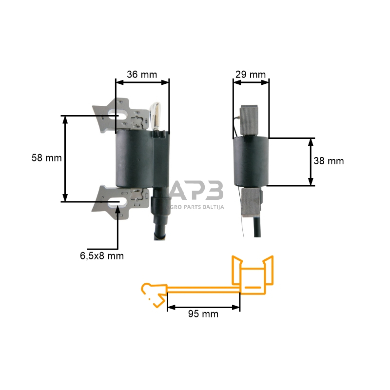 Uždegimo ritė NGP, NAC, VICTUS, LONCIN, T-375, T-475, T-575 2