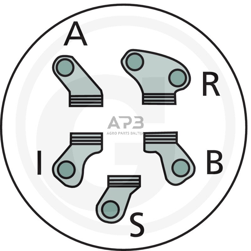 Uždegimo spynelė AYP 5 kontaktų 2683R 1