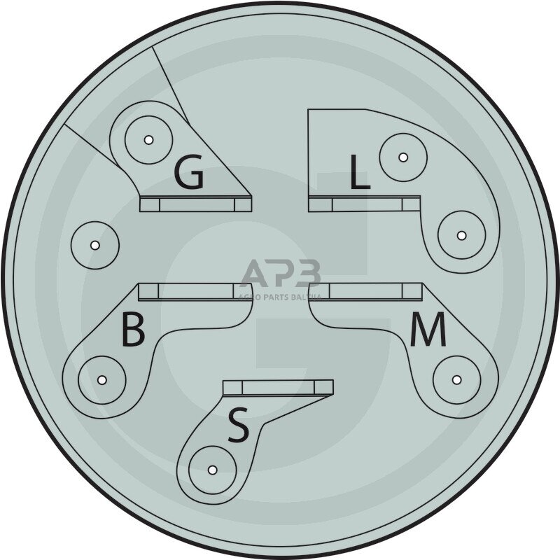 Uždegimo spynelė AYP 5 kontaktų 532 15 89-13, 5321589-13, 532 10 29-72, 5321029-72, 532102972 1