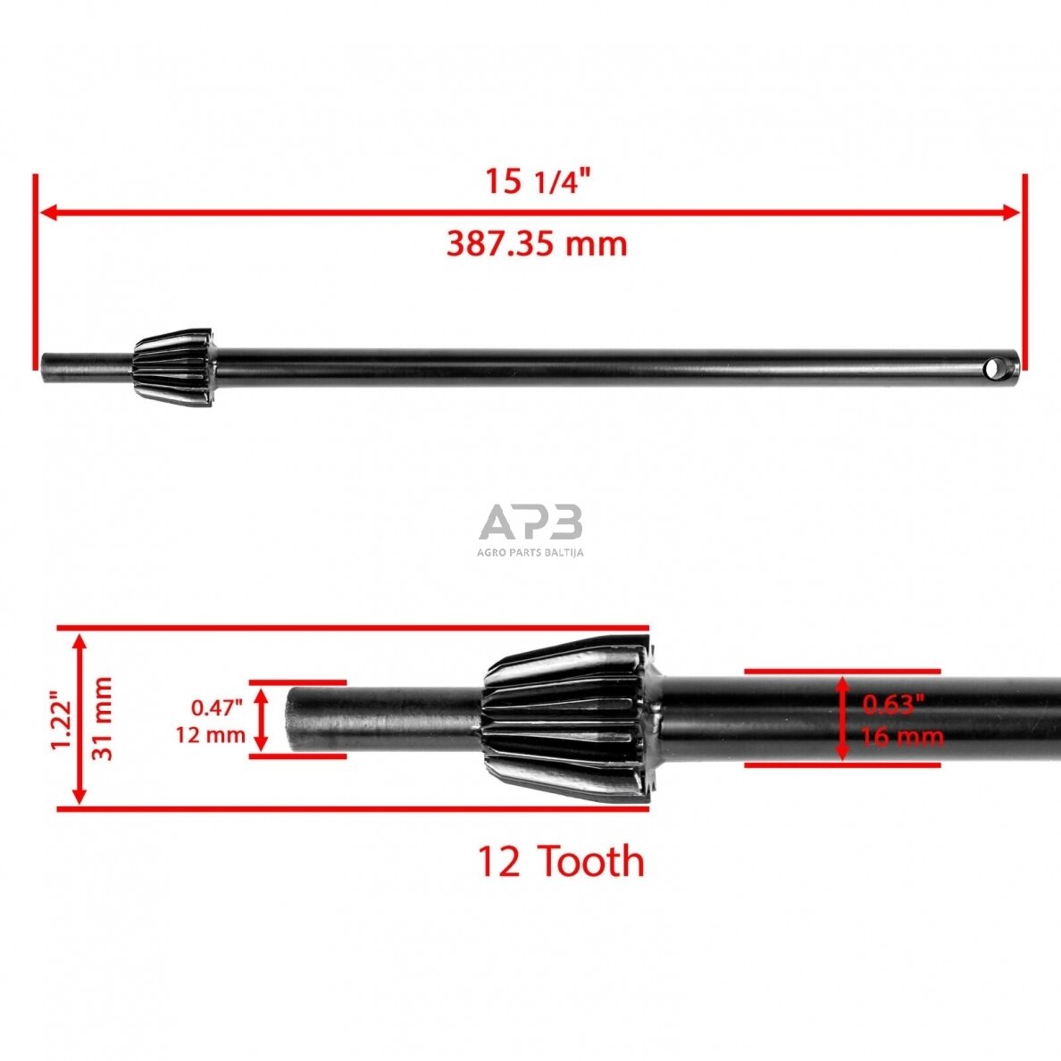 Vairo strypas Husqvarna 532 15 65-46, 5321565-46, 532156546 1