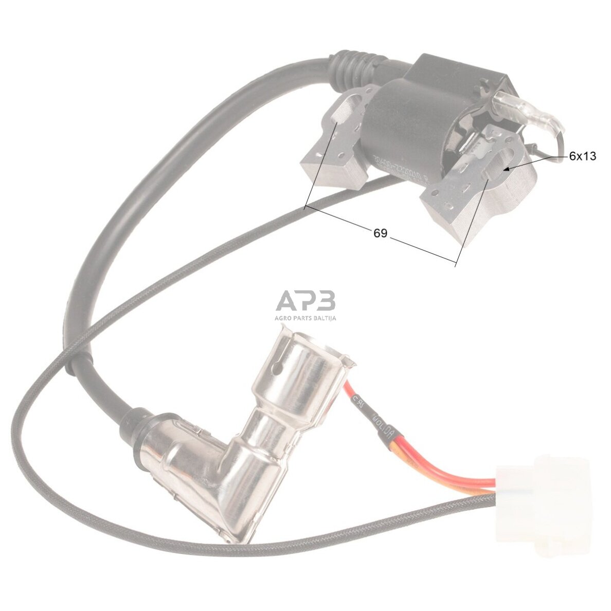 Variklio uždegimo modulis (ritė) Rato RV340D 1