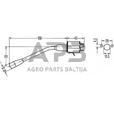 Vairo kolonėlės jungiklis 115mm Hella 6BA001539017