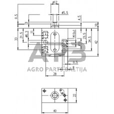 Valdymo vožtuvas Wabco 3/2 5630200000