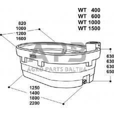 Vandens lovys Suevia WT1000, SU1600101