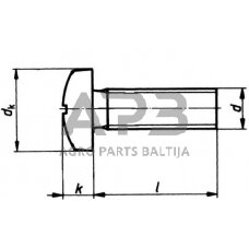 Varžtas DIN88107 M10x60, 881071060