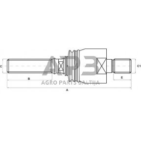 Vairo traukės šarnyras Carraro CI351504