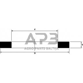 Varinė poveržlė 14x20x1.5mm 25 vienetai CU142015P025