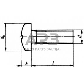 Varžtas DIN88107 M10x80, 881071080